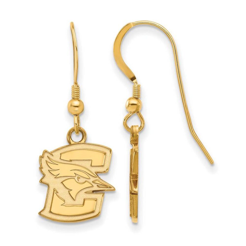 14k Gold Plated Silver Creighton University Small Dangle Earrings